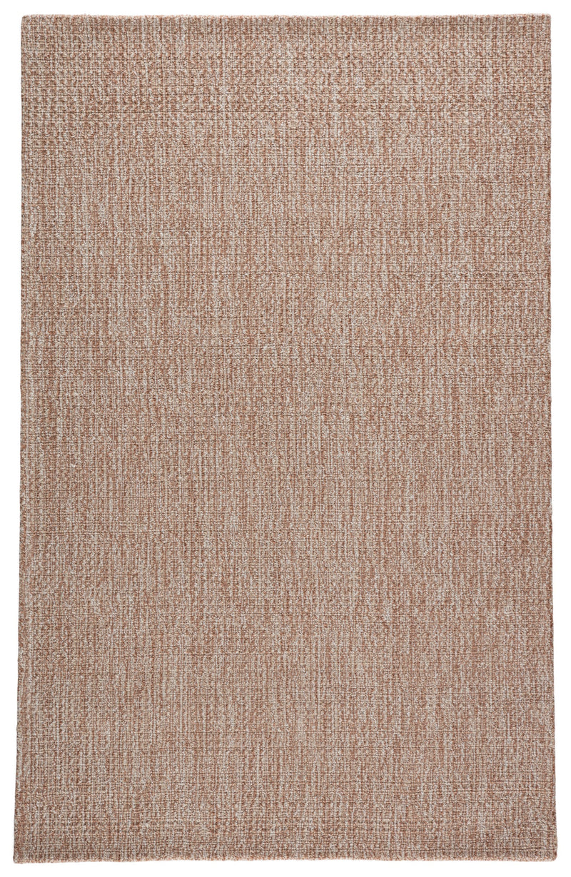 Jardin Indoor/Outdoor Solid Tan & White Rug