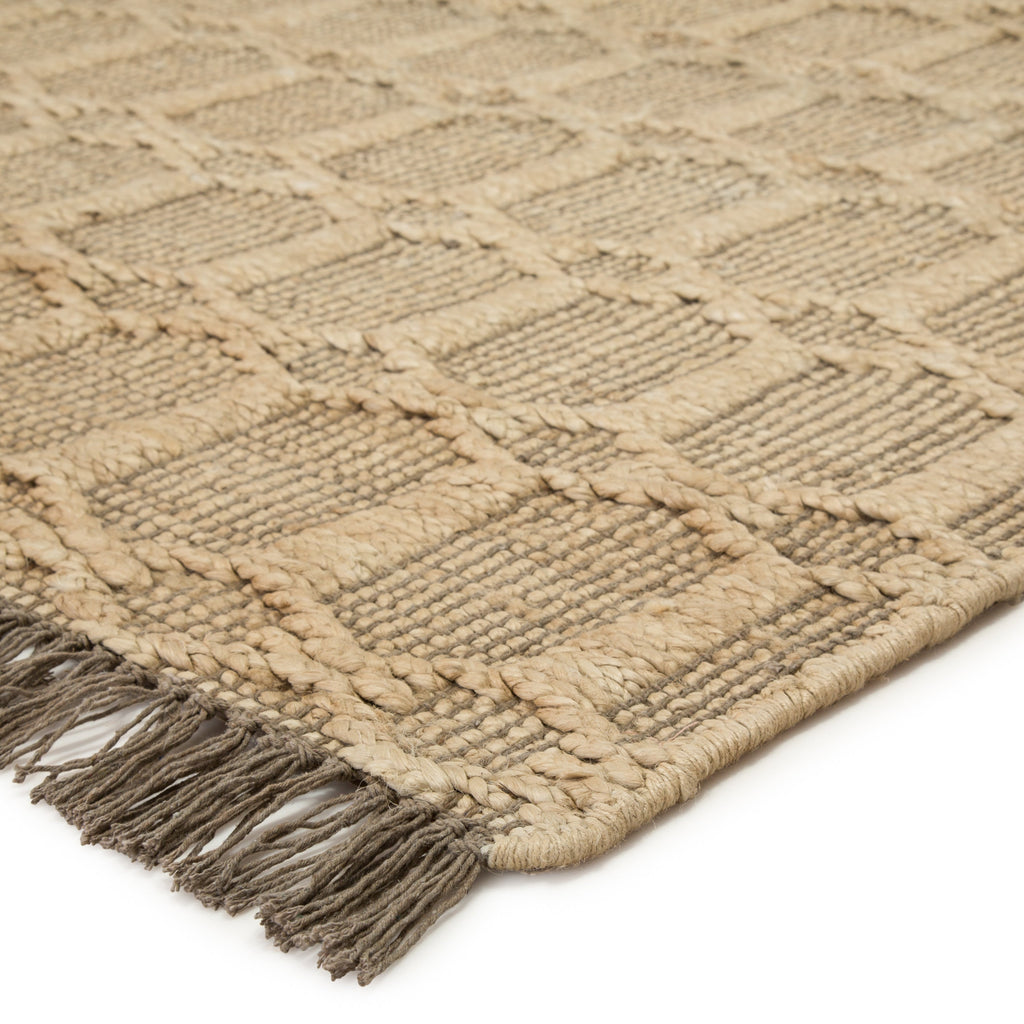 Thierry Natural Trellis Dark Taupe/ Gray Rug by Jaipur Living