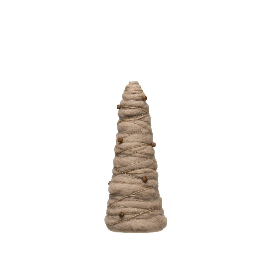 Wool Cone Christmas Tree Decoration