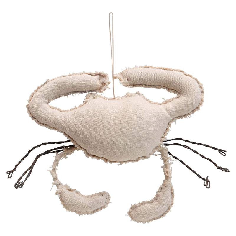 Canvas Crab Ornament