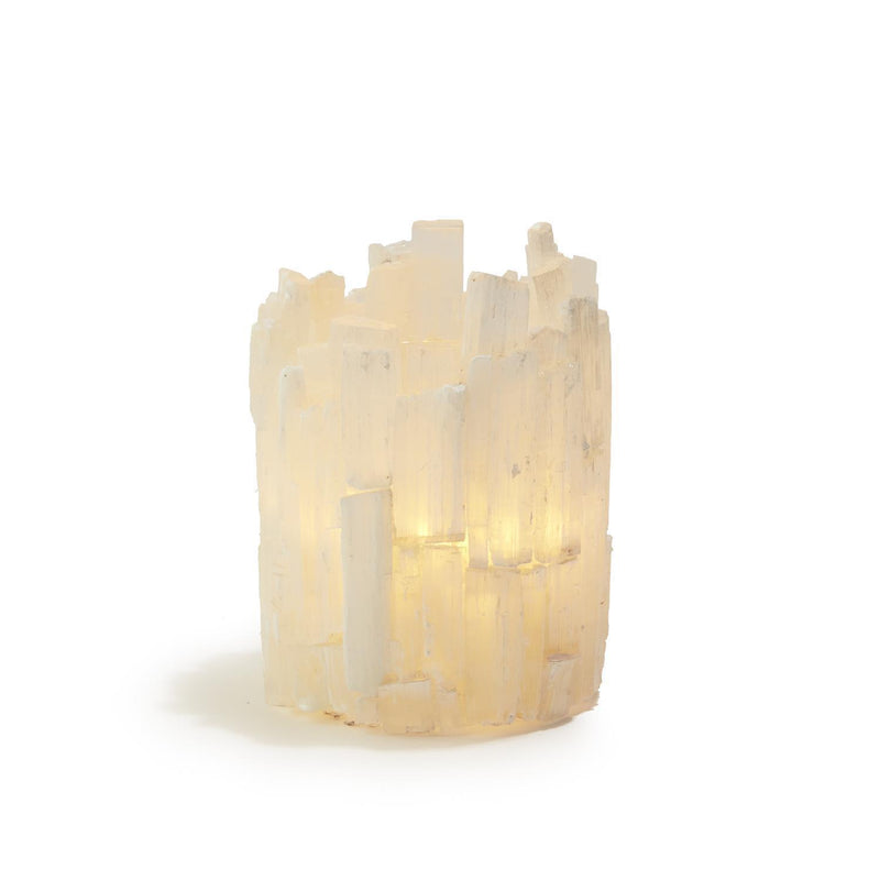 Selenite Hand-Crafted Tealight Candleholder