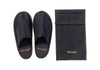 Waxed Canvas Portable Slipper Small Black