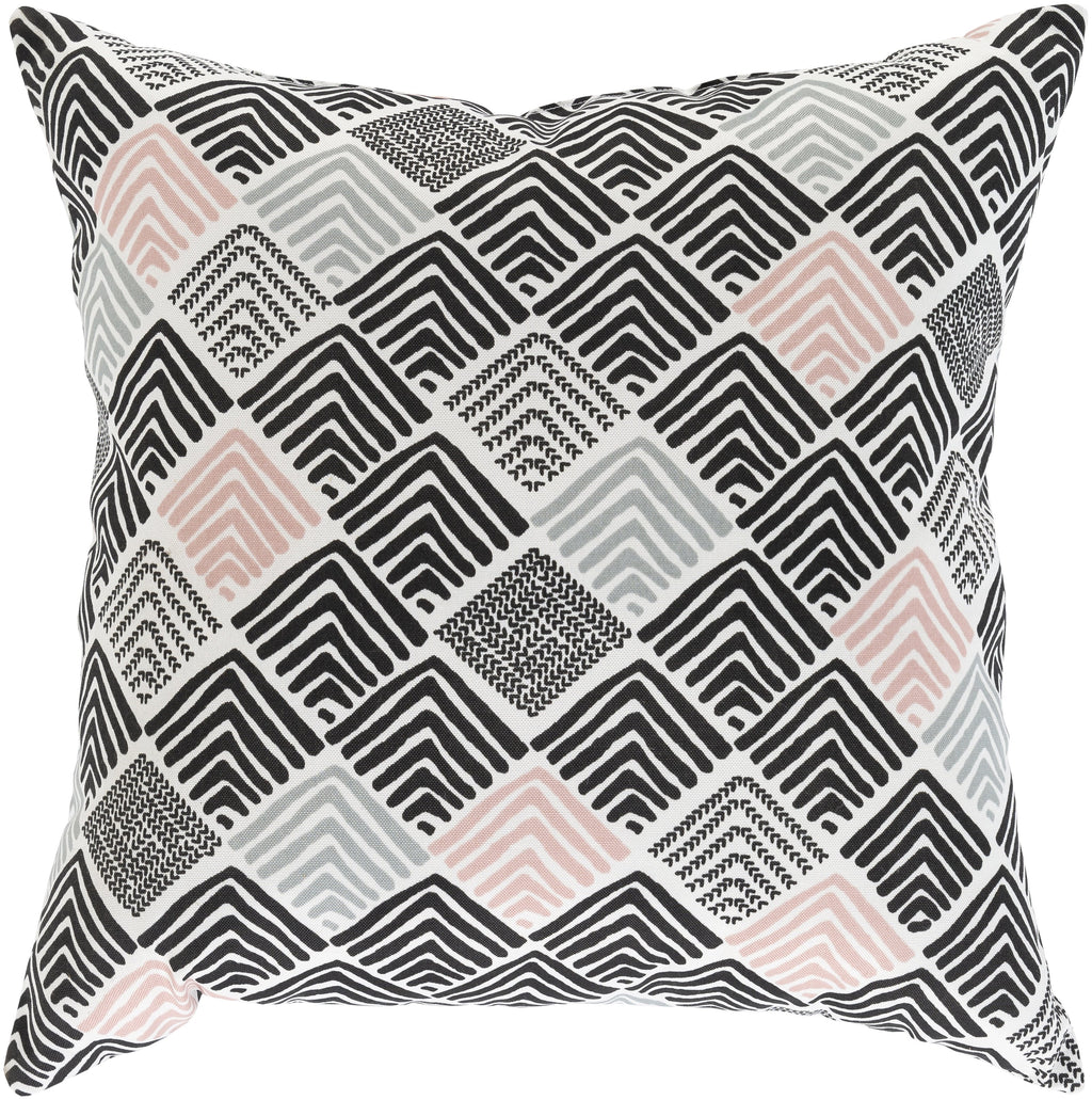 Zagora ZAG-001 Woven Pillow in Black & White by Surya