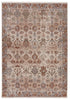 Luana Oriental Rug in Beige & Rust