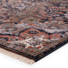 Amena Medallion Rug in Black & Dark Taupe