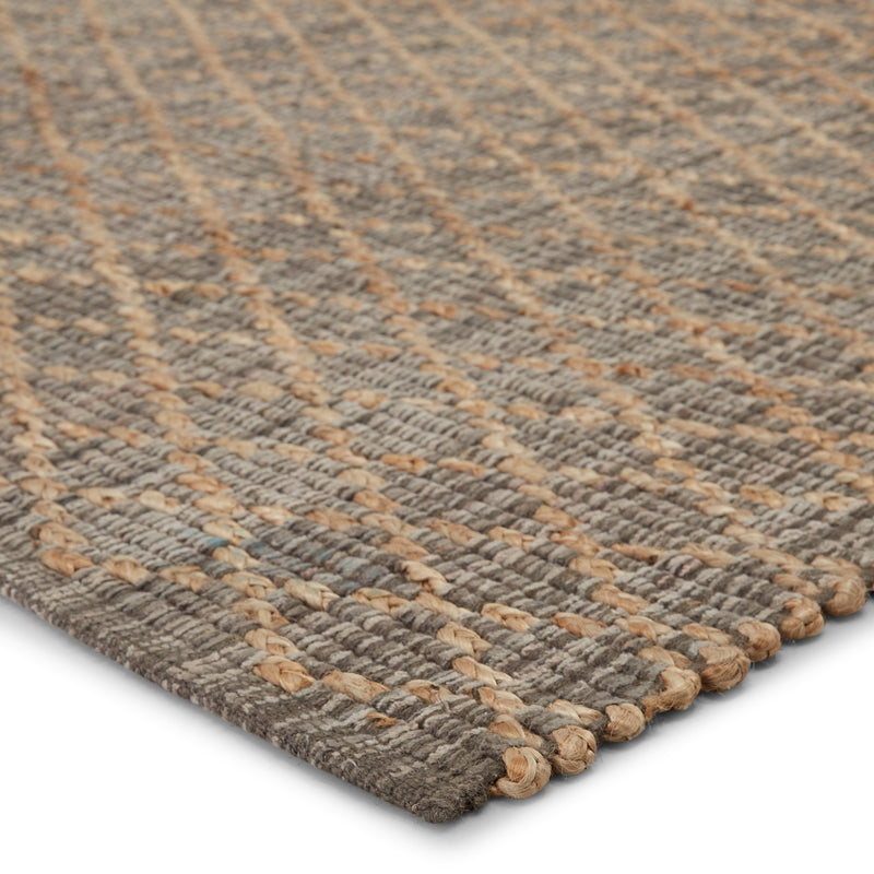 Cecil Handmade Trellis Gray & Beige Rug