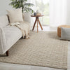 Cecil Handmade Trellis Light Taupe & Ivory Rug