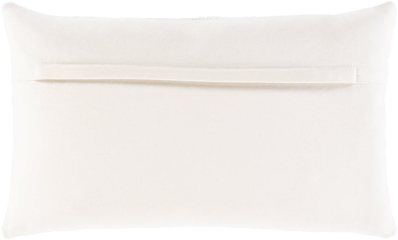 Zavala ZVA-004 Leather Pillow in Cream by Surya