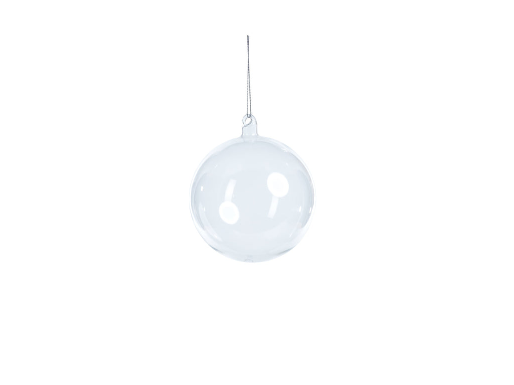 Clear Ball Ornament-4.75"