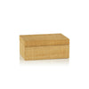 Bungalow Grasscloth Box (Suede Interior)