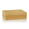 Bungalow Grasscloth Box (Suede Interior)