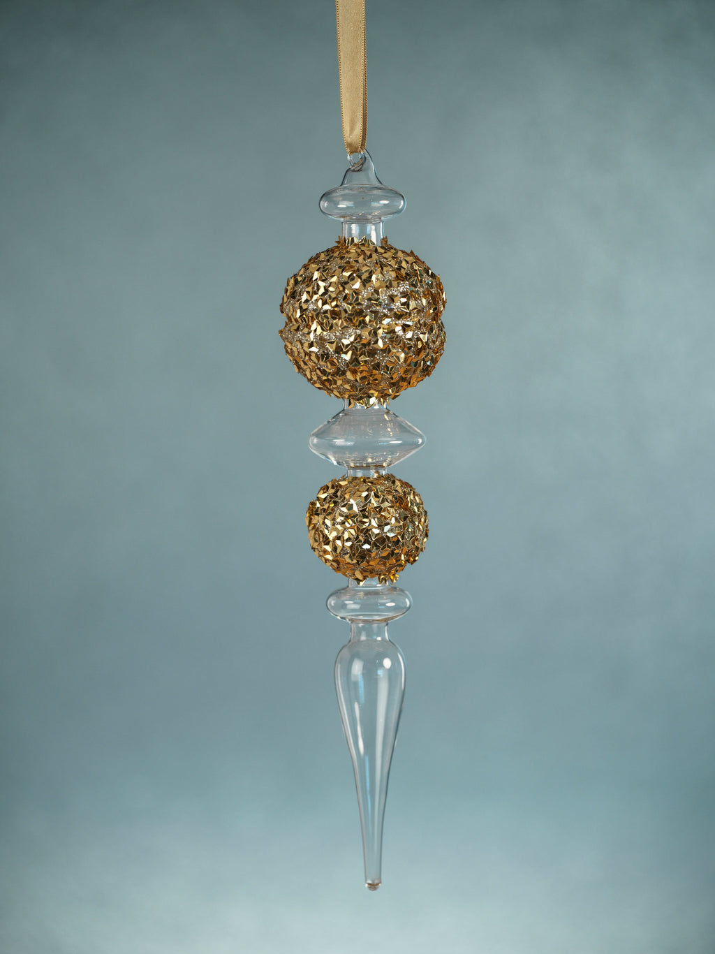 Dazzle Long Glass Hanging Ornaments - Set of 2