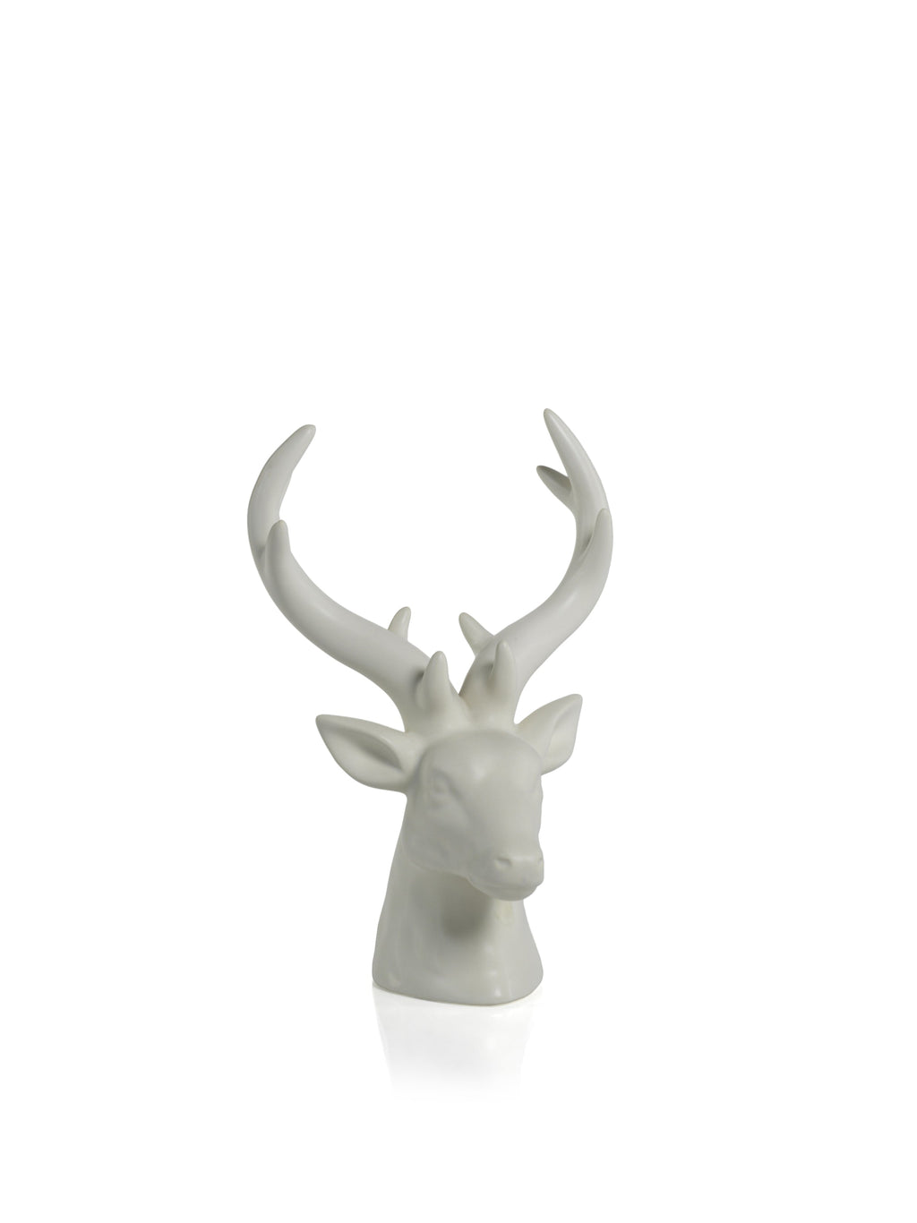 Rocky Mountain Ceramic Stag Head Figurine Statues - Set of 2