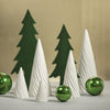 White Spiral Porcelain LED Tree - White in Various Sizes