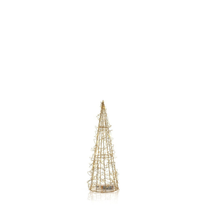 Gold Holiday Wire LED Tree in Various Sizes