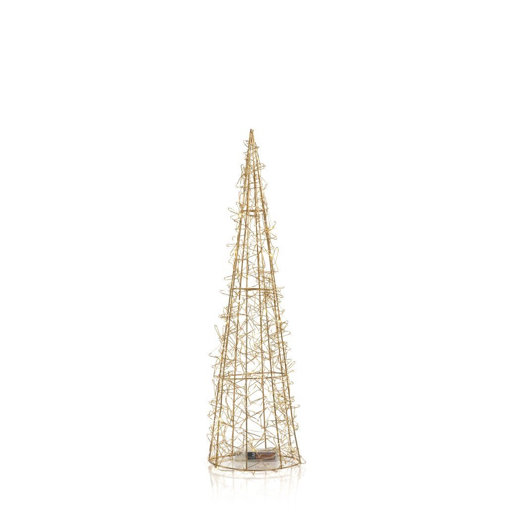 Gold Holiday Wire LED Tree in Various Sizes