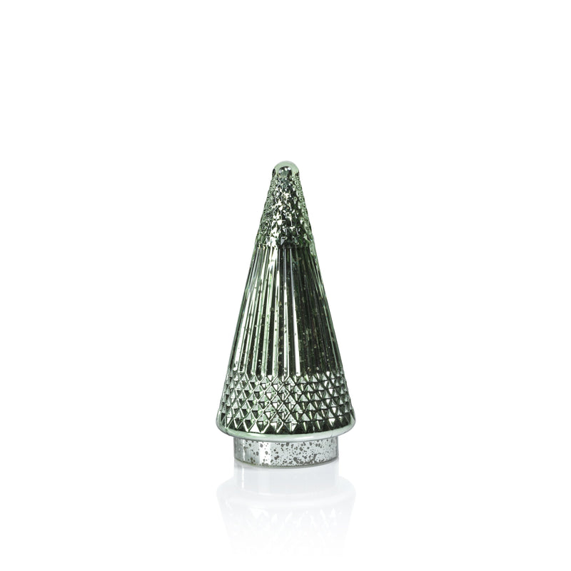 Stella Tall Antique Glass LED Tabletop Holiday Tree