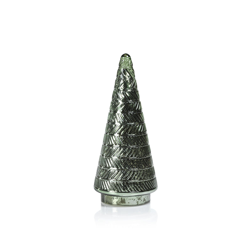 Stella Tall Antique Glass LED Tabletop Holiday Tree