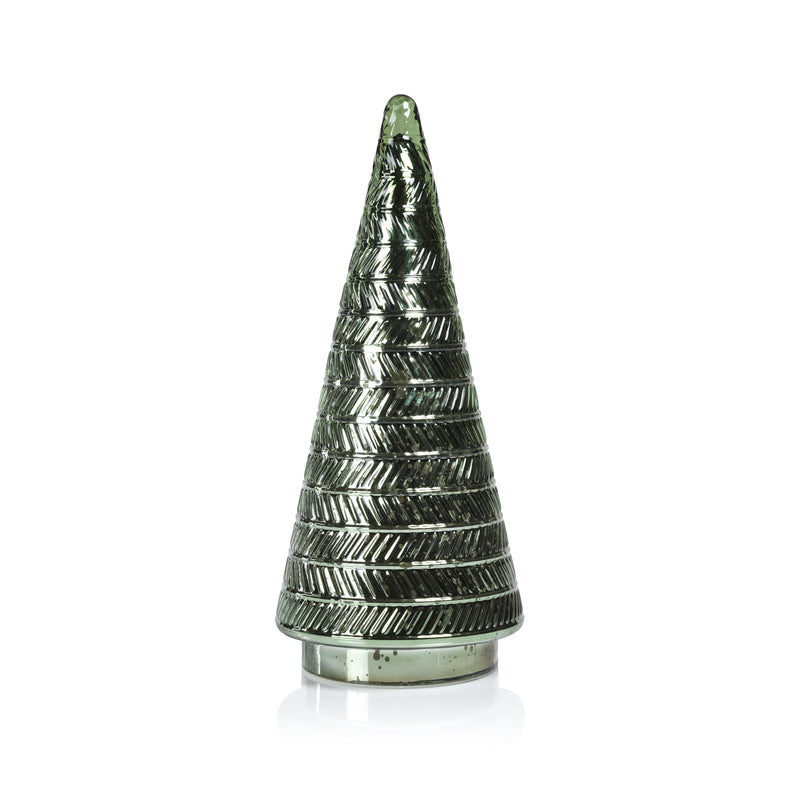 Stella Tall Antique Glass LED Tabletop Holiday Tree