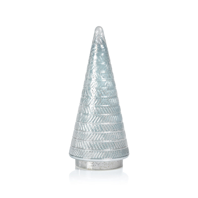 Stella Tall Antique Glass LED Tabletop Holiday Tree