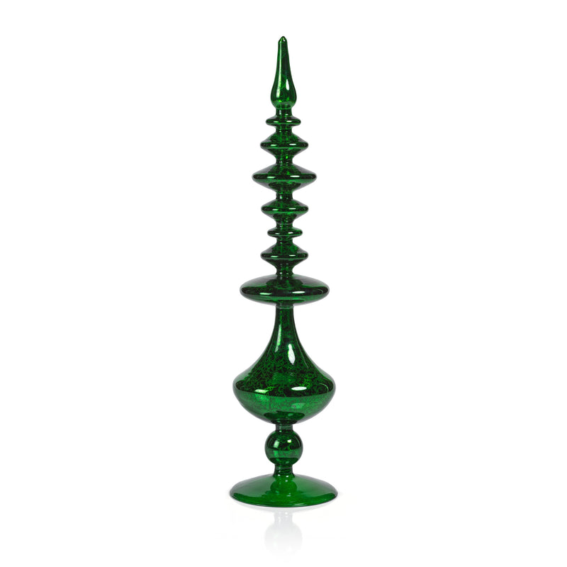 Jewel Glass Christmas Tabletop Finial