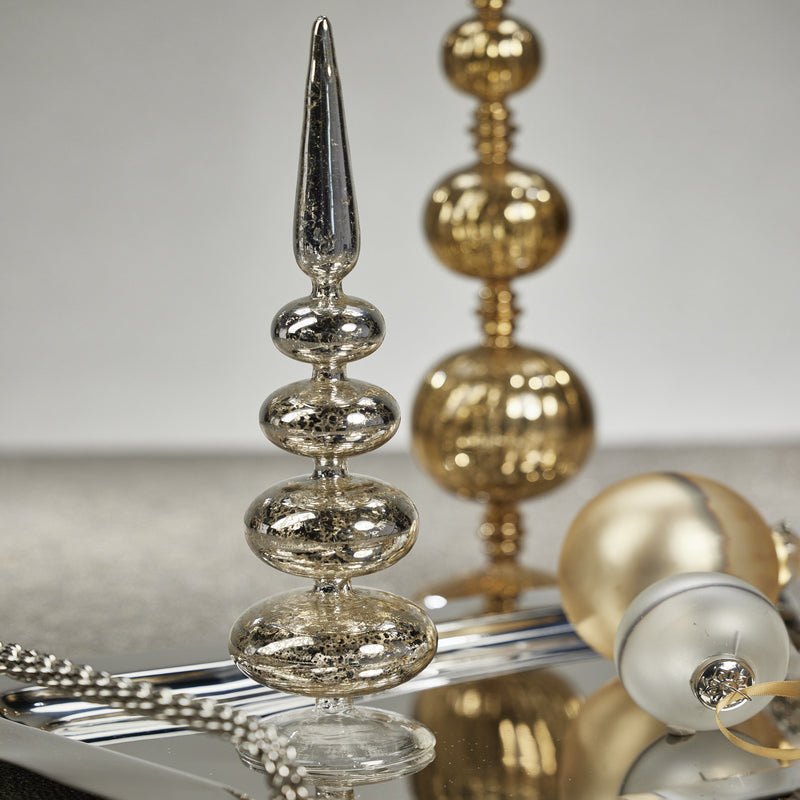 Jewel Glass Christmas Tabletop Finial