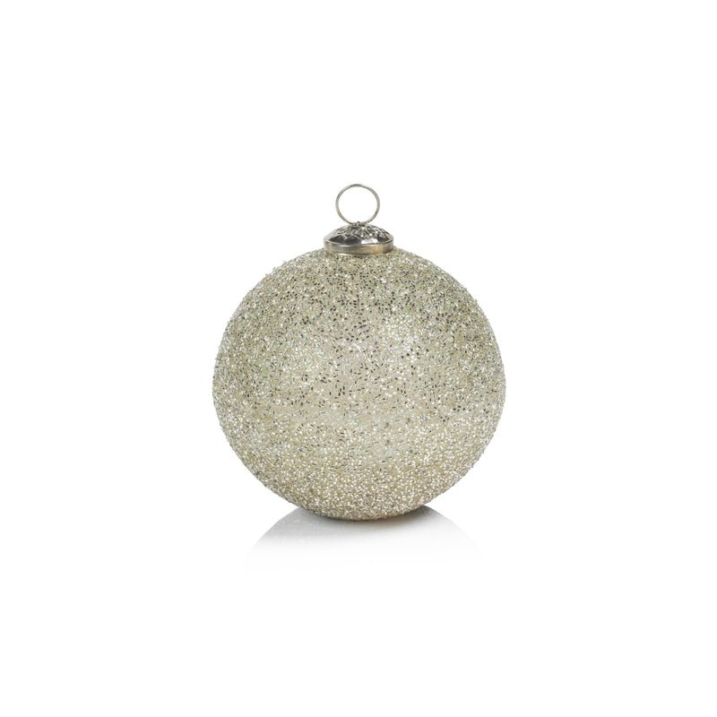 Siberian Fir Glitter Holiday Ball Ornament Scented Candle