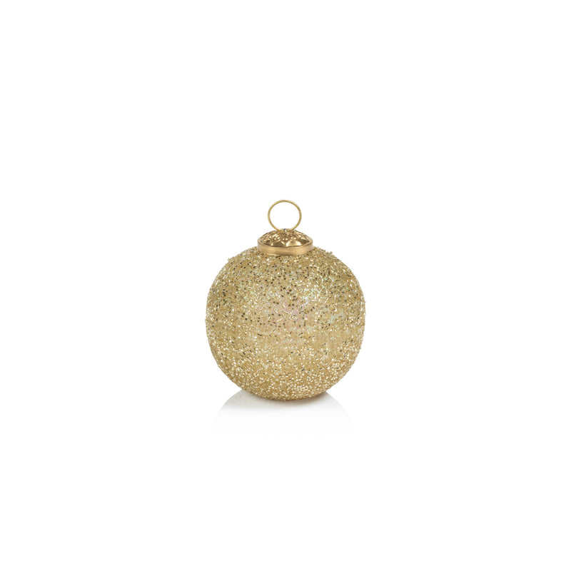 Siberian Fir Glitter Holiday Ball Ornament Scented Candle