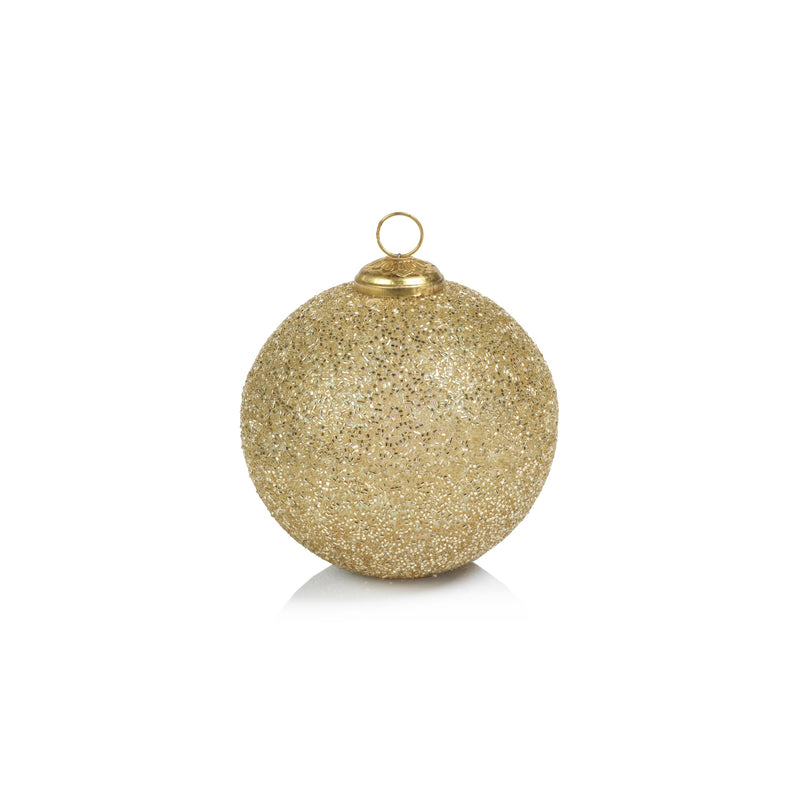 Siberian Fir Glitter Holiday Ball Ornament Scented Candle