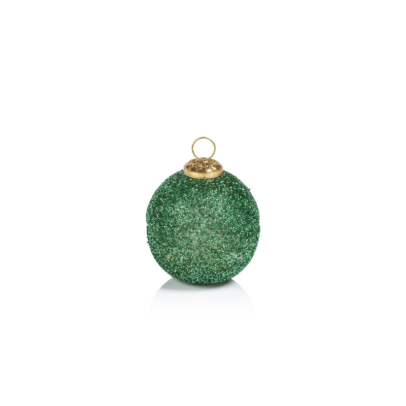 Siberian Fir Glitter Holiday Ball Ornament Scented Candle