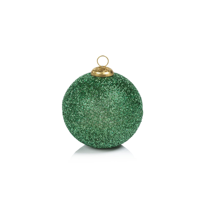 Siberian Fir Glitter Holiday Ball Ornament Scented Candle