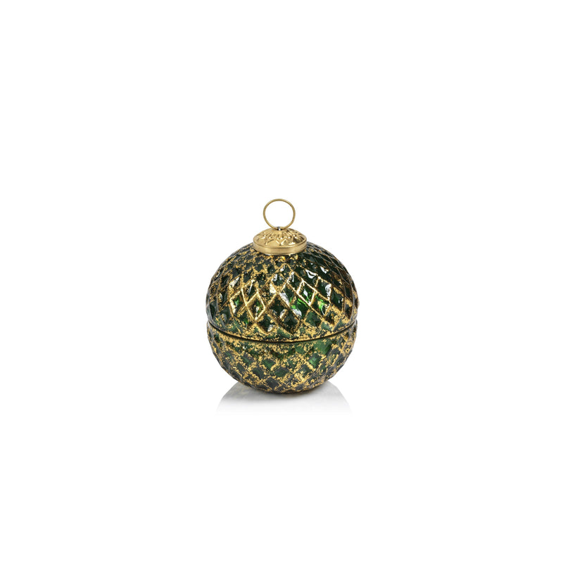 Siberian Fir Beehive Holiday Ball Ornament Scented Candle