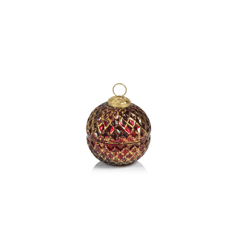 Siberian Fir Beehive Holiday Ball Ornament Scented Candle