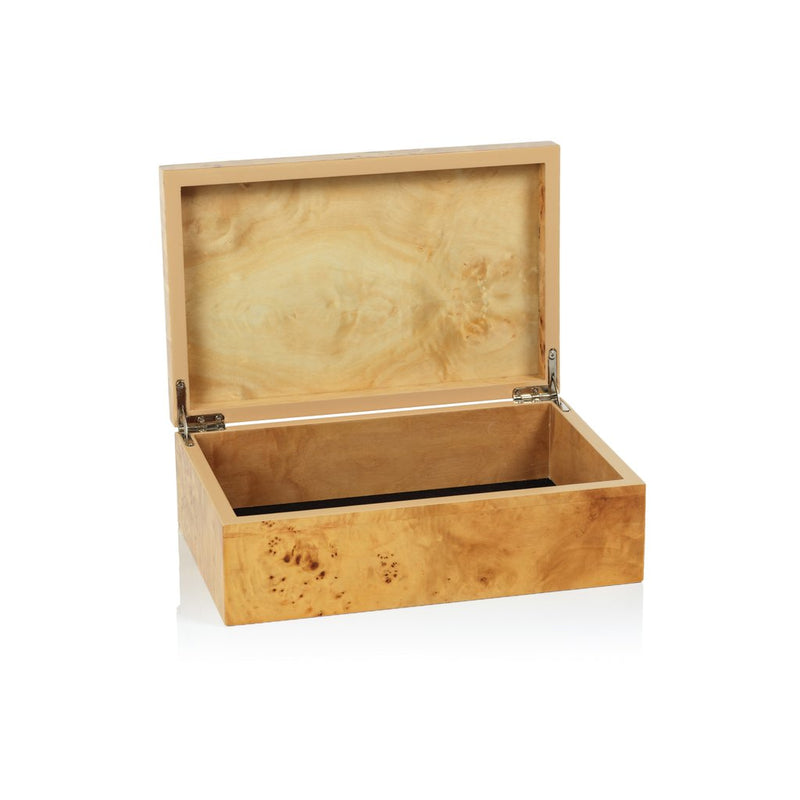 Leiden Burl Wood Design Box - Small