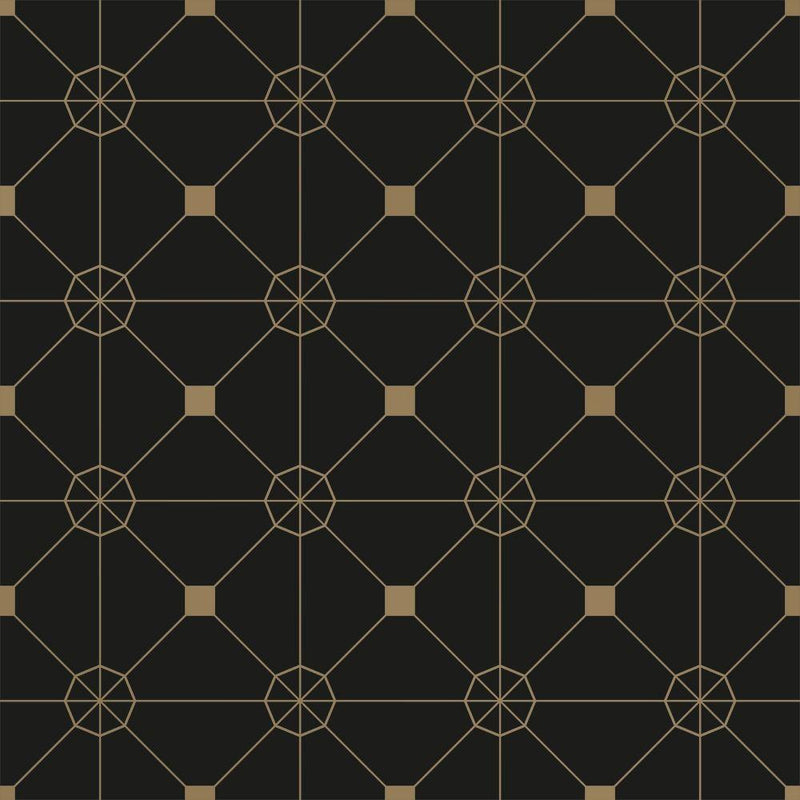 Zodiac Removable Wallpaper in Noir