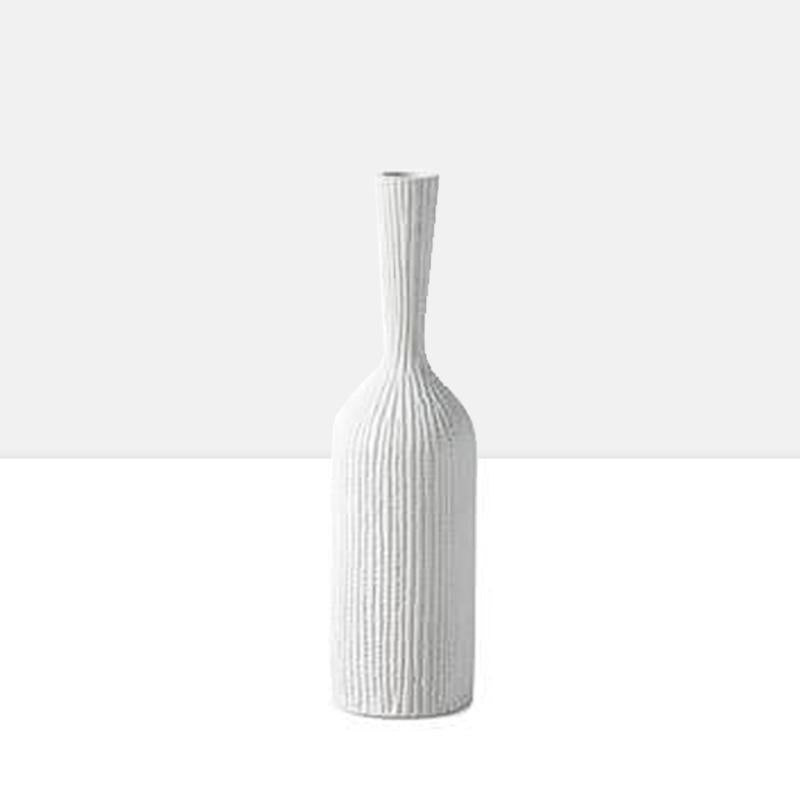 Zoro Carved Line Resin Floor Vase in Medium