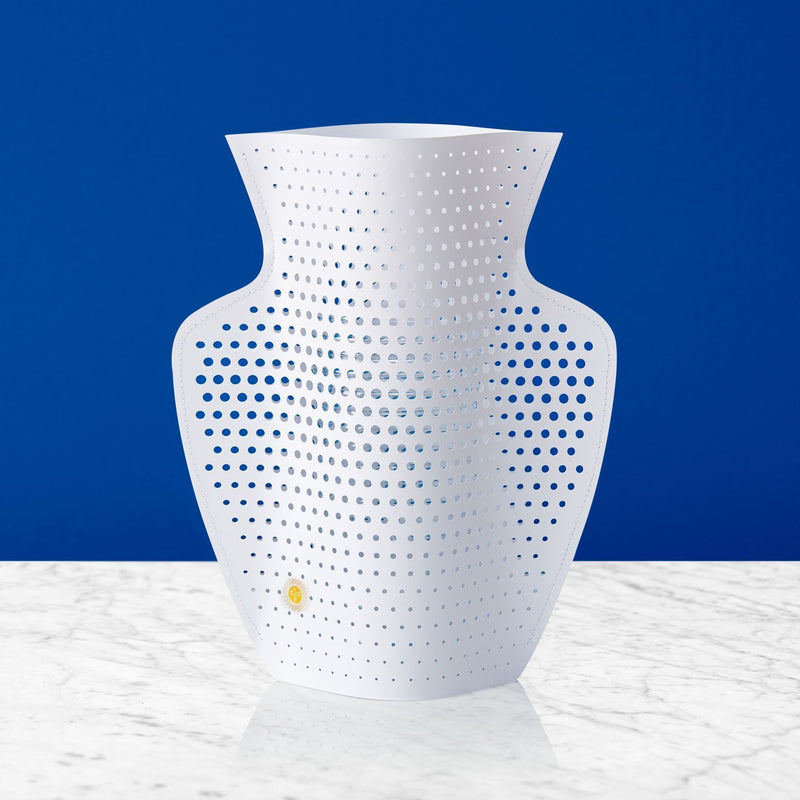 Cyano White Large Paper Vase