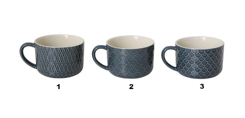 Stoneware Naomi Mug in Blue in Various Styles design by BD Edition