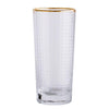 Drinking Glass w/ Gold Trim design by BD Edition