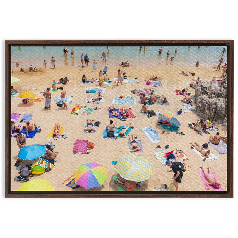 Bright Beach Framed Canvas