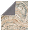 Atha Handmade Abstract Tan/Green Area Rug