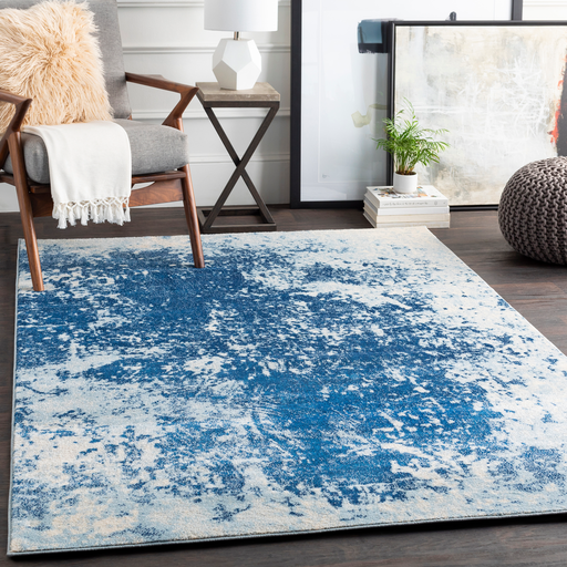 Aberdine Rug in Bright Blue & Pale Blue