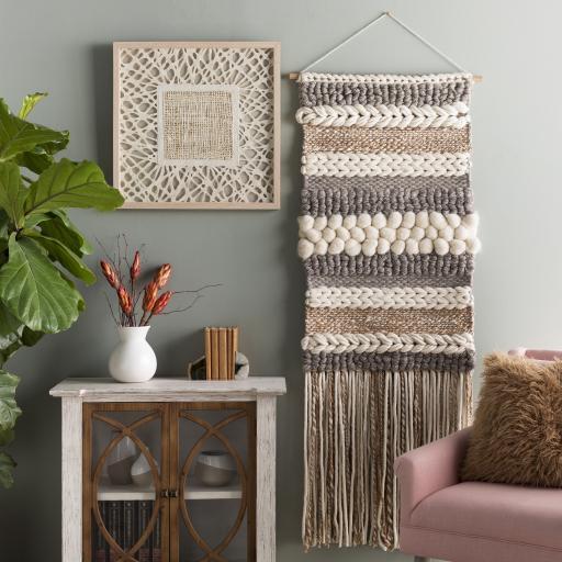 Artifice II Woven Wall Hanging in Camel