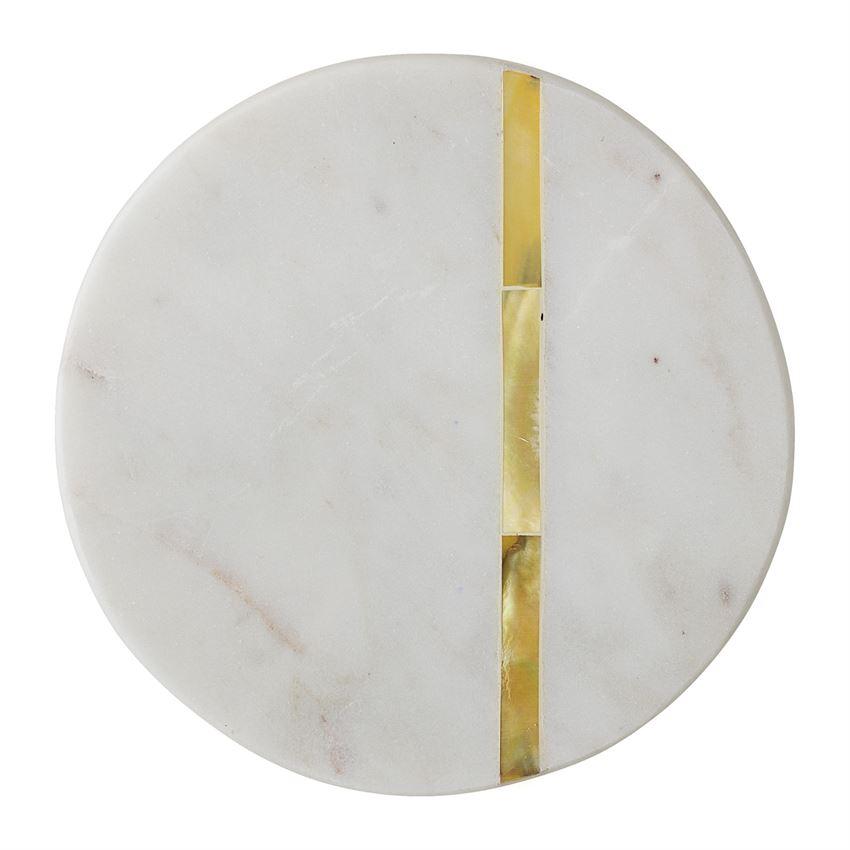 Marble Coasters With Gold Inlay, Set of 4