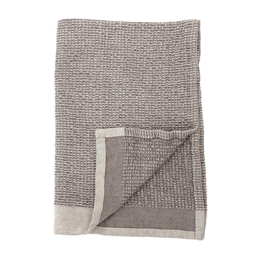 Set of 2 Cotton Waffle Weave Kitchen Towels in Grey