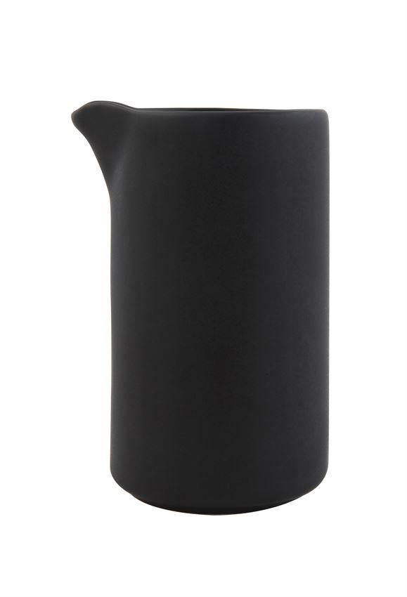 Stoneware Creamer in Matte Black