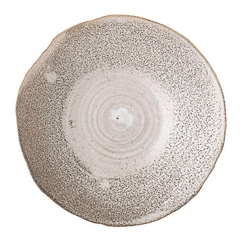 Reactive Glaze Stoneware Bowl in White