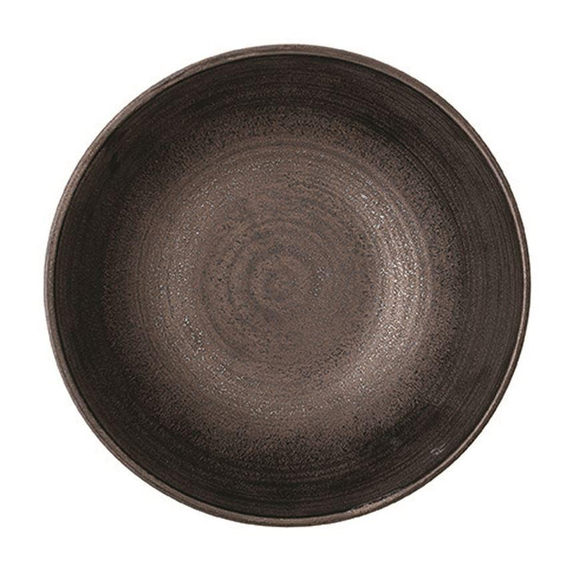 Reactive Glaze Stoneware Bowl in Metallic design by BD Edition