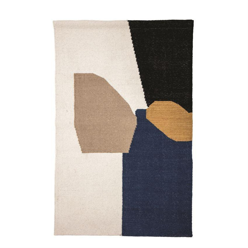 Wool Cotton Blend Woven Abstract Wall Hanging