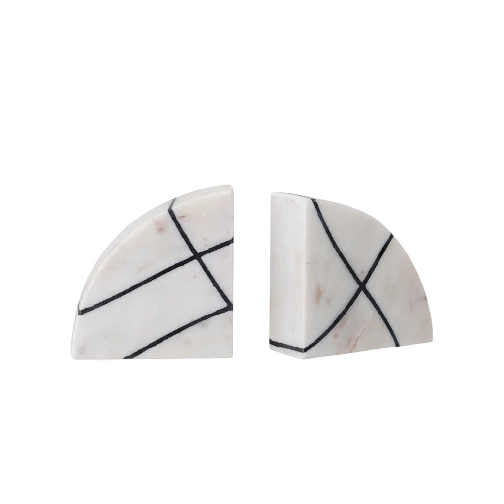 Marble Bookends, Set of 2